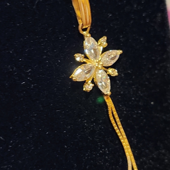 Vintage 14kt Solid Yellow Gold Necklace with Pendant - Picture 4 of 6